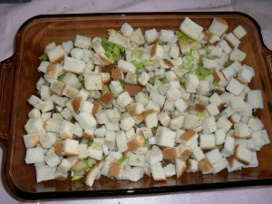 Bread Cubes, Celery, Onion, Seasonings